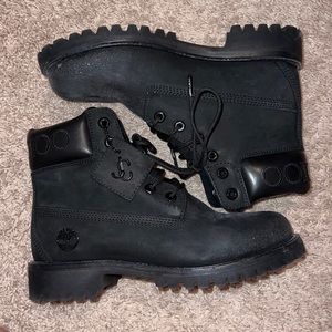 Jimmy Choo X Timberland Female Ankle Boots Black Sparkle Size 9 Soft Leather